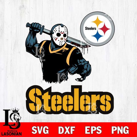 Pittsburgh Steelers Jason Voorhees 5 Svg Eps Dxf Png File, Digital Download