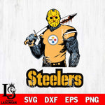 Pittsburgh Steelers Jason Voorhees 7 Svg Eps Dxf Png File, Digital Download