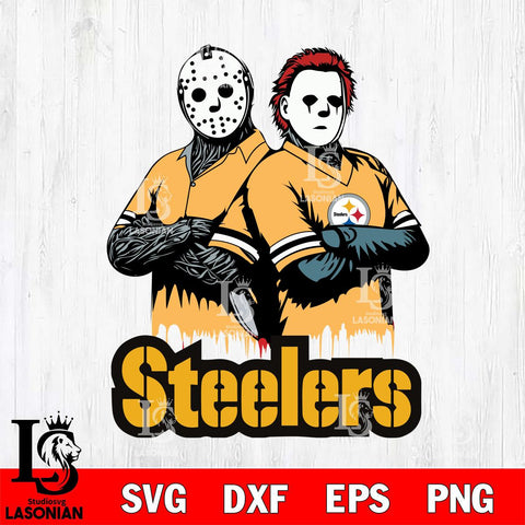 Pittsburgh Steelers Jason Voorhees 8 Svg Eps Dxf Png File, Digital Download