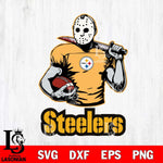 Pittsburgh Steelers Jason Voorhees 9 Svg Eps Dxf Png File, Digital Download