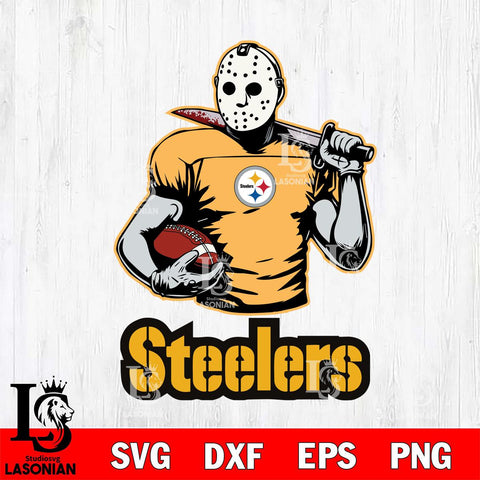 Pittsburgh Steelers Jason Voorhees 9 Svg Eps Dxf Png File, Digital Download