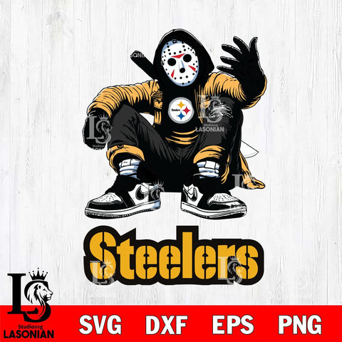 Pittsburgh Steelers Jason Voorhees Halloween SVG Svg Eps Dxf Png File, Digital Download, Instant Download