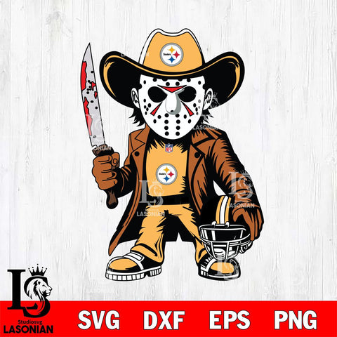 Pittsburgh Steelers Jason Voorhees Horror Svg Eps Dxf Png File, NFL svg, Digital Download, Instant Download