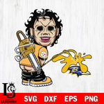 Pittsburgh Steelers Leatherface Piss On Baltimore Ravens Svg Eps Dxf Png File, Digital Download, Instant Download