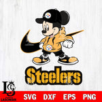 Pittsburgh Steelers Mickey Mouse NIKE, Svg Eps Dxf Png File, Digital Download