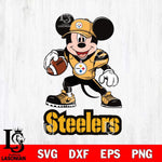 Pittsburgh Steelers Mikey Mouse Disney, Svg Eps Dxf Png File, Digital Download