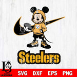 Pittsburgh Steelers Mikey Mouse Disney NIKE, Svg Eps Dxf Png File, Digital Download