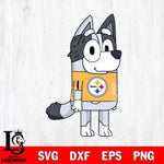 Pittsburgh Steelers Muffin Bluey NFL Svg Eps Dxf Png File, Digital Download, Instant Download