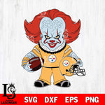 Pittsburgh Steelers Pennywise Horror Sport Svg Eps Dxf Png File, NFL svg, Digital Download, Instant Download