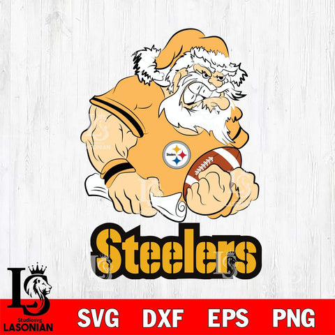 Pittsburgh Steelers Santa Claus Angry Svg Eps Dxf Png File,NFL Svg Files,Digital Download,Sublimation,Instant Download