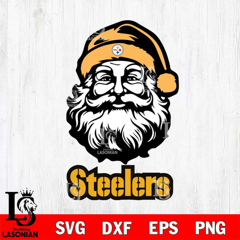 Pittsburgh Steelers Santa Claus Christmas Svg Eps Dxf Png File,NFL Svg Files,Digital Download,Sublimation,Instant Download