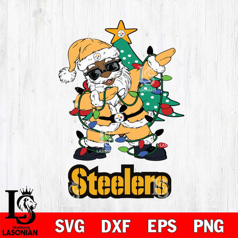 Pittsburgh Steelers Santa Claus Ugly Christmas Svg Eps Dxf Png File,NFL Svg Files,Digital Download,Sublimation,Instant Download