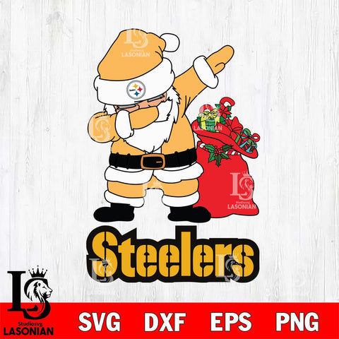 Pittsburgh Steelers Santa Dabbing Christmas Svg Eps Dxf Png File,NFL Svg Files,Digital Download,Sublimation,Instant Download