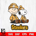 Pittsburgh Steelers Snoopy and Charlie Sport Svg Eps Dxf Png File, Cut file Digital Download ,Instant Download, Cricut File