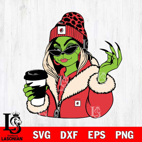 Portland Trail Blazers Boujee Grinch 9 Svg Eps Dxf Png File, Digital Download, Instant Download