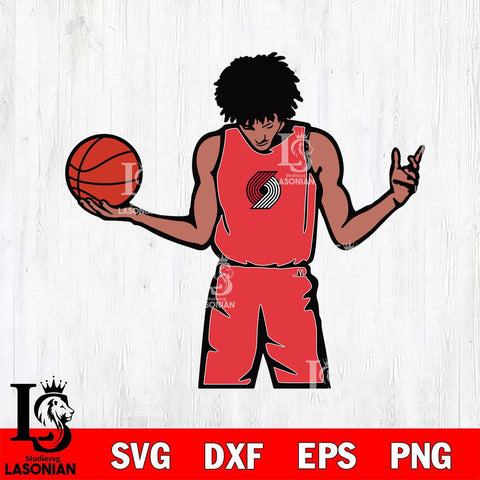 Portland Trail Blazers Boy Basketball Svg Eps Dxf Png File, Digital Download, Instant Download