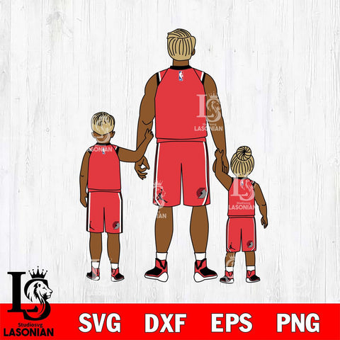 Portland Trail Blazers Father day , Best Dad Ever , NBA Basketball Svg Eps Dxf Png File, Digital Download, Instant Download