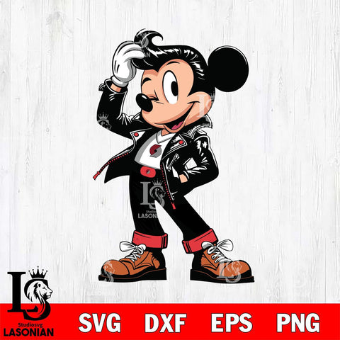 Portland Trail Blazers Handsome Mickey Mouse Svg Eps Dxf Png File, Digital Download, Instant Download