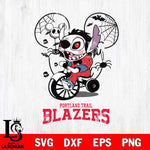 Portland Trail Blazers Stitch Jigsaws Halloween Svg Eps Dxf Png File, Digital Download, Instant Download