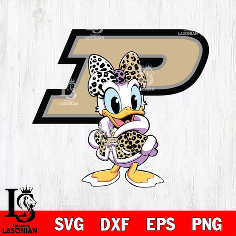 Purdue Boilermakers Fancy Daisy Duck Disney Svg Eps Dxf Png File, Digital Download, Instant Download