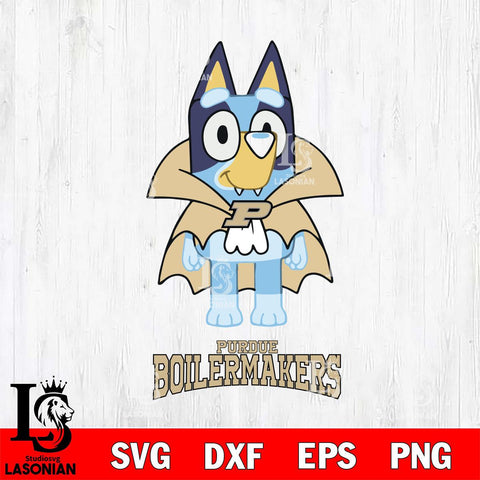 Purdue Boilermakers Bluey Dracula Halloween Svg Eps Dxf Png File, Digital Download, Instant Download