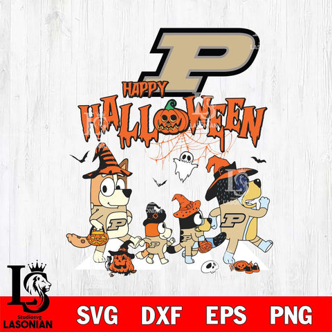 Purdue Boilermakers Bluey Halloween Family Svg Eps Dxf Png File, Digital Download, Instant Download