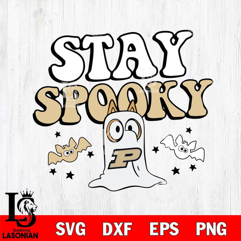 Purdue Boilermakers Bluey Halloween Stay Spooky Svg Eps Dxf Png File, Digital Download, Instant Download