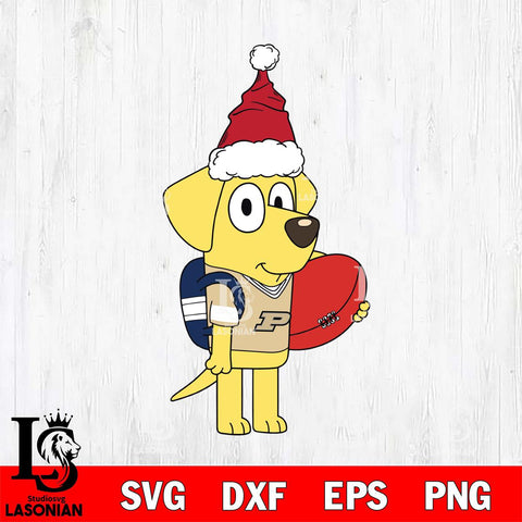 Purdue Boilermakers Bluey Lucky Christmas Svg Eps Dxf Png File, Digital Download, Instant Download