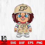 Purdue Boilermakers Chucky Football Horror Halloween Svg Eps Dxf Png File, NCAA svg, Digital Download, Instant Download