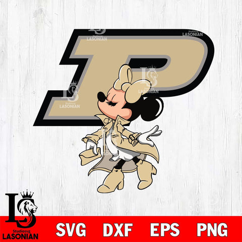 Purdue Boilermakers Glamorous Minnie Svg Eps Dxf Png File, Digital Download, Instant Download