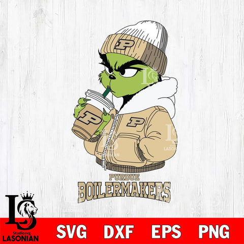 Purdue Boilermakers Grinch Bougie Sport Svg Eps Dxf Png File, Digital Download, Instant Download