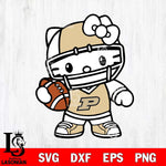 Purdue Boilermakers Hello Kitty sport 2 Svg Eps Dxf Png File, NCAA svg, Digital Download, Instant Download