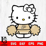 Purdue Boilermakers Hello Kitty sport 3 Svg Eps Dxf Png File, NCAA svg, Digital Download, Instant Download