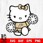 Purdue Boilermakers Hello Kitty sport 4 Svg Eps Dxf Png File, NCAA svg, Digital Download, Instant Download