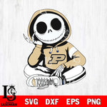 Purdue Boilermakers Jack Skellington halloween Svg Eps Dxf Png File, NCAA svg, Digital Download, Instant Download