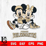 Purdue Boilermakers Mickey Minnie Mouse Football Sit Svg Eps Dxf Png File, NCAA svg , File Cut , Digital Download , Instant Download, Cut Svg Files