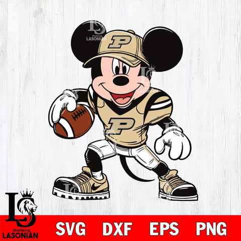 Purdue Boilermakers Mickey Mouse Svg Eps Dxf Png File, NCAA svg, Digital Download, Instant Download