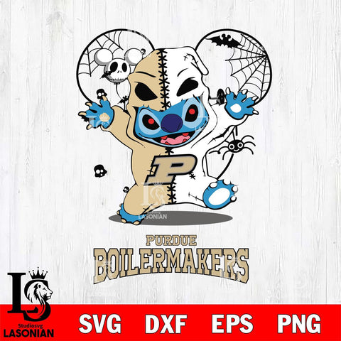 Purdue Boilermakers Stitch Horror Halloween 2 Svg Eps Dxf Png File, Digital Download, Instant Download