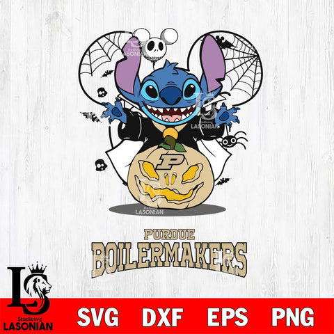 Purdue Boilermakers Stitch Horror Halloween Svg Eps Dxf Png File, Digital Download, Instant Download