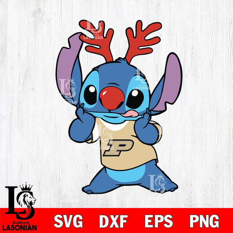 Purdue Boilermakers Stitch Reindeer Svg Eps Dxf Png File, Digital Download, Instant Download