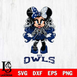 Rice Owls Beauty Minnie Mouse Svg Eps Dxf Png File, Digital Download, Instant Download