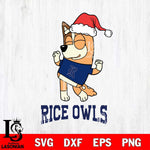 Rice Owls Bluey Chilli Happy Christmas Svg Eps Dxf Png File, Digital Download