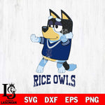 Rice Owls Bluey Dad Dance Svg Eps Dxf Png File, Digital Download, Instant Download