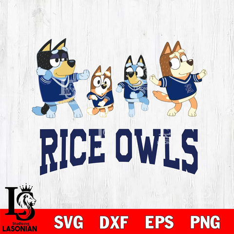 Rice Owls Bluey Dance Mode Squats Svg Eps Dxf Png File, Digital Download, Instant Download