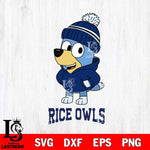 Rice Owls Bluey Hoodie Sport Svg Eps Dxf Png File, Digital Download ,Instant Download, Cricut File