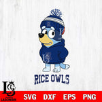 Rice Owls Bluey Hoodie rugby Svg Eps Dxf Png File, Digital Download ,Instant Download, Cricut File