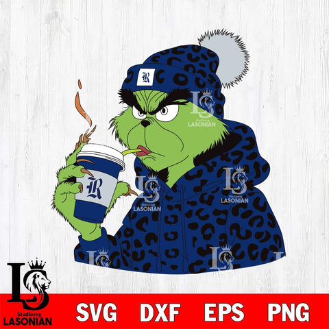 Rice Owls Boujee Grinch 8 Svg Eps Dxf Png File, Digital Download, Instant Download