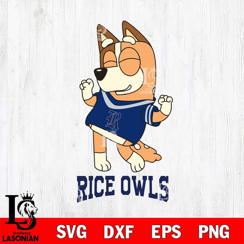 Rice Owls Chilli Dance Sport Svg Eps Dxf Png File, Digital Download, Instant Download