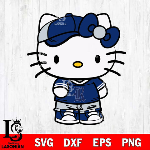 Rice Owls Cute Hello Kitty Football 2 Svg Eps Dxf Png File, NCAA svg, Digital Download, Instant Download