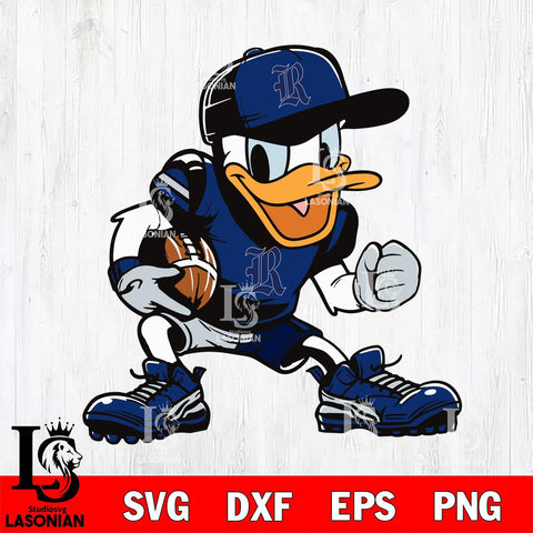 Rice Owls Donal Duck Svg Eps Dxf Png File, NCAA svg, Digital Download, Instant Download